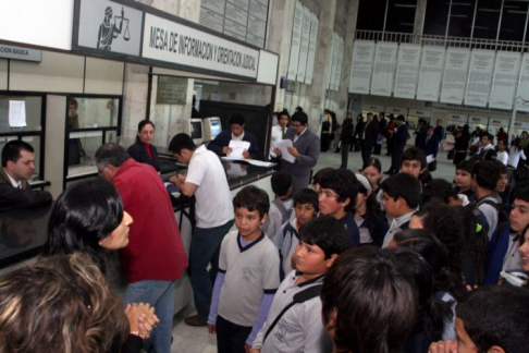 Alumnos de la Escuela El Portal de Limpio
