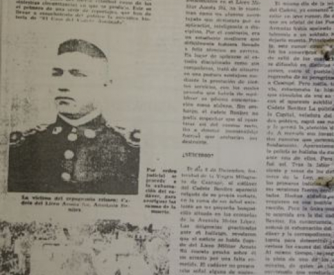 Diario de la época donde se publicó sobre el 