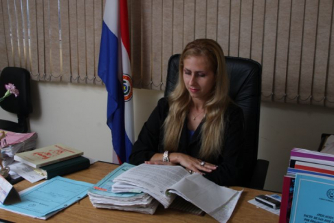 María Doddy Báez, integrante del Tribunal Unipersonal de Sentencia