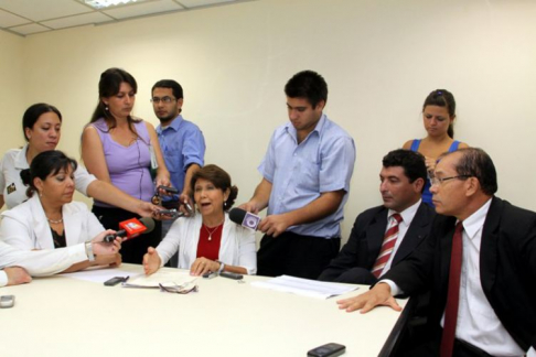 Durante la conferencia de prensa