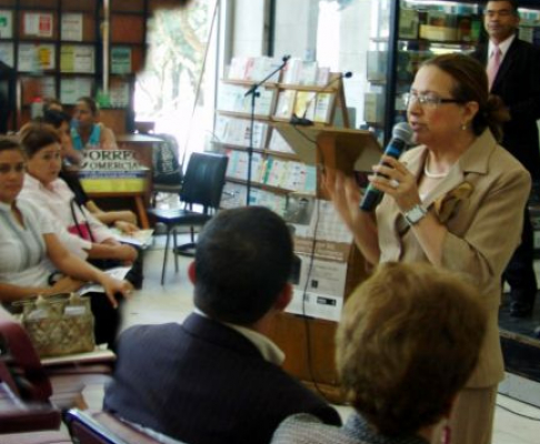 La ministra de la Corte Suprema de Justicia, Alicia Pucheta durante el acto