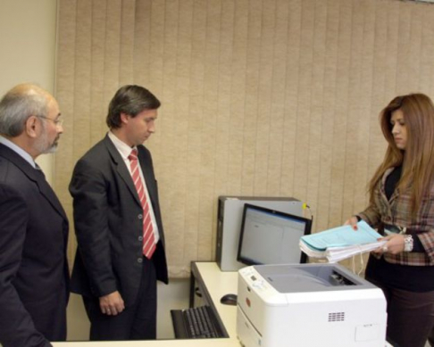 El sorteo informatico se realizó en presencia del juez coordinador, Carlos Ortiz Barrios
