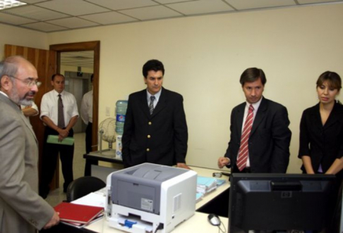 El sorteo de magistrados se realizó en presencia del juez Carlos Ortiz Barrios, representante de los Tribunales de Sentencia.
