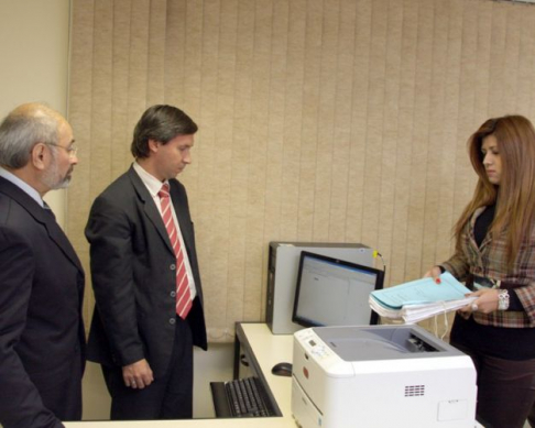 El sorteo de los nombres de los magistrados que integrarán los colegiados, se realizó en presencia del magistrado Carlos Ortiz Barrios, juez representante de los Tribunales de Sentencia.