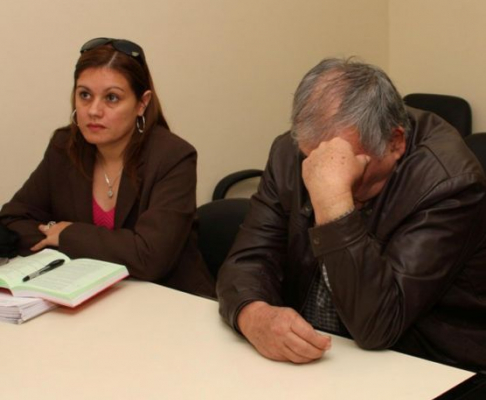 Durante la audiencia preliminar.