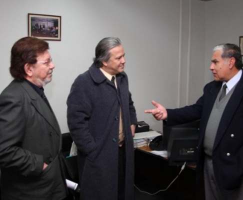 Camaristas integrantes del Tribunal Contencioso Administrativo de la 2da sala, doctores Gregorio Ojeda, Alejandro Davalos y Arsenio Coronel.