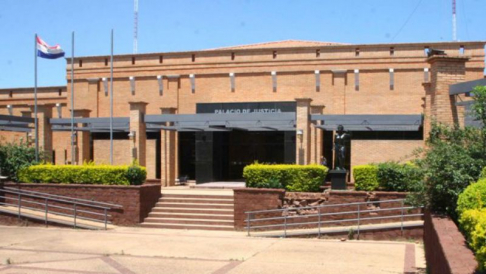 Palacio de Justicia de la ciudad de Paraguari, donde se llevó a cabo el juicio oral al ex juez Carlos  Rosulo Leite Alvarenga.
