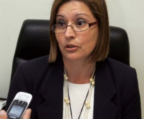 Blanca  Giménez de Machietto, jefa de la Oficina de Antecedentes Judiciales.