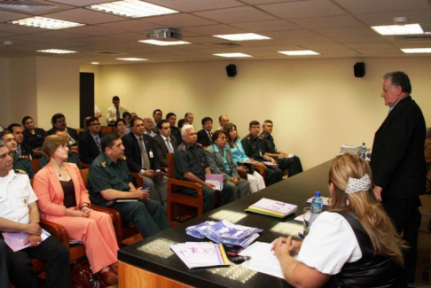 El ministro de la máxima instancia judicial, doctor Víctor Núñez durante su ponencia