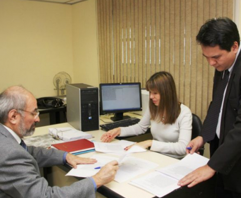 Sorteo de causas en la oficina de Coordinacion y Seguimiento de juicios orales 