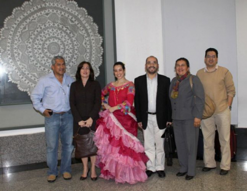 Delegación de magistrados que llegaron a Asunción para la Cumbre Judicial