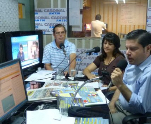 Durante la entrevista en Radio Cardinal