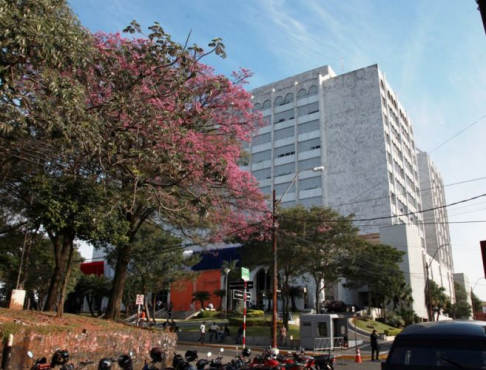 Fachada del Palacio de Justicia de Asunción