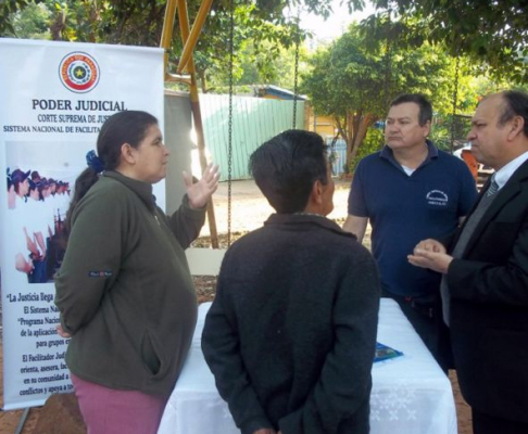 Con el objetivo de acercar la justicia a los pobladores del barrio barrio Ita Yvate de Lambaré.
