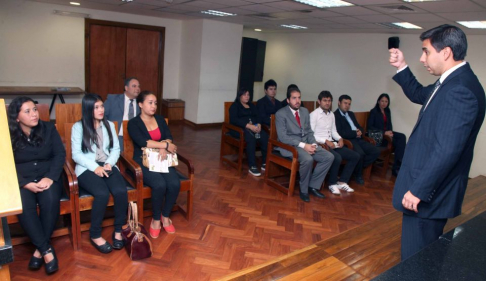 Los visitantes de Itá llegaron a la sede judicial para interiorizarse sobre temas inherentes a este Poder del Estado.