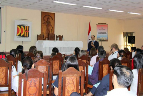 El taller se desarrolló a iniciativa de la Dirección de Derechos Humanos de la Corte Suprema de Justicia.