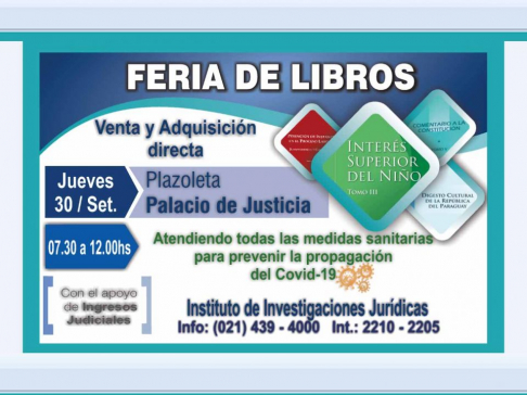 IIJ realizará feria de libros el jueves 30 de septiembre.