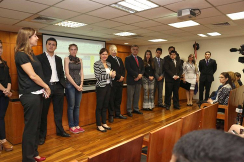 Ganadores de la Competencia Interuniversitaria sobre Juicios Orales.