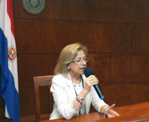La presidenta de la Corte Suprema de Justicia, doctora Alicia Pucheta.