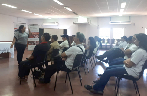 Facilitadores Judiciales de Ciudad del Este, Presidente Franco y Hernandarias participaron activamente durante la charla.