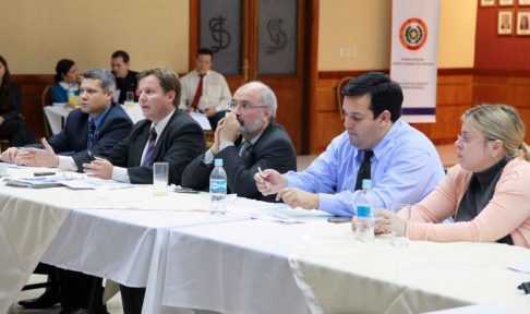 Magistrados judiciales, directores y funcionarios de distintas dependencias participaron de la socialización.