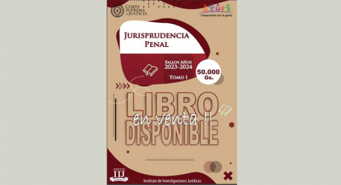 Obra jurídica “Jurisprudencia Penal” disponible para interesados.