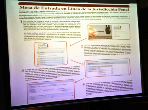 Mediante la utilización de la herramienta los abogados litigantes y fiscales pueden ingresar las causas penales.