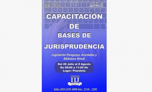 IIJ realizará jornadas de capacitación sobre el uso de base de datos jurídicos.