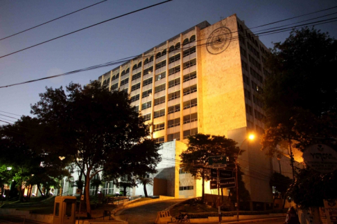 Fachada del Palacio de Justicia de Asunciòn.