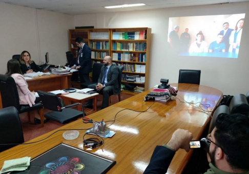Primera audiencia preliminar por videoconferencia en CDE.