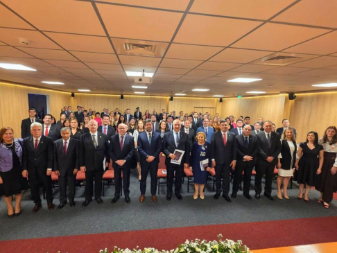 Presidente y ministros de la Corte Suprema participaron de actividades del Consejo de la Magistratura.