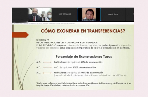 Webinar capacitó sobre liquidación de tasas judiciales.