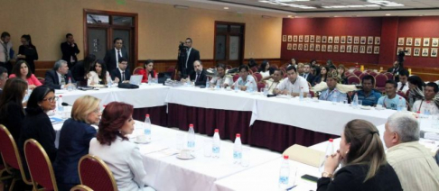 El encuentro interinstitucional contó con la presencia de las ministras Alicia Pucheta y Miryam Peña en representación de la Corte Suprema de Justicia.