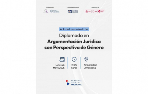 Invitación al acto de lanzamiento del Diplomado en Argumentación Jurídica con Perspectiva de Género.