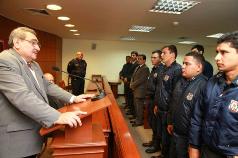 El acto fue presidido por el presidente de la Corte Suprema de Justicia, doctor Antonio Fretes.