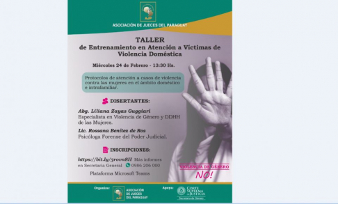 Taller de Enfrentamiento en Atención a Víctimas de Violencia Doméstica.