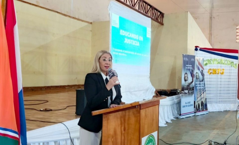 Palabras de la doctora Juliana Giménez.