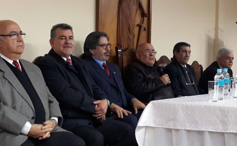 Momento de la exposición del ministro de la máxima instancia judicial doctor Sindulfo Blanco sobre el tema sentencia extranjera.