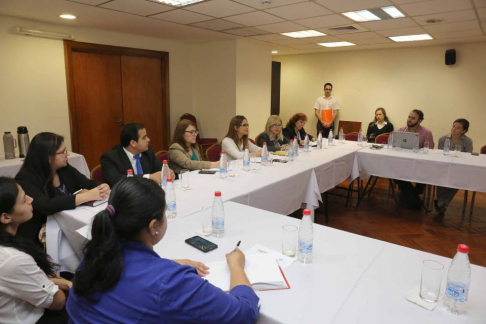 Sala Nº 2 8vo piso torre norte del Palacio de Justicia de Asunción.