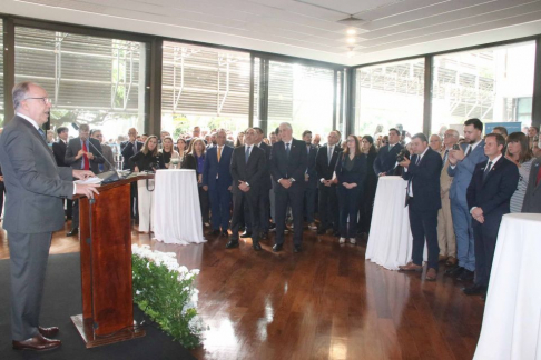 Acto conmemorativo por el Día de la Patria de la República Argentina, realizado en el marco del 216° aniversario de la Revolución de Mayo de 1810.