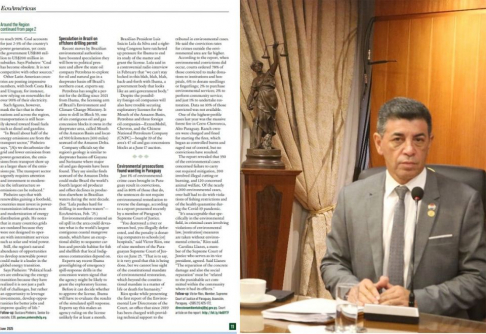 Revista internacional destaca publicación sobre datos de causas ambientales en Paraguay.