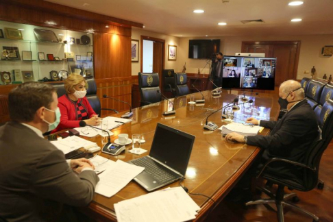 Sesión plenaria de la Corte Suprema de Justicia.