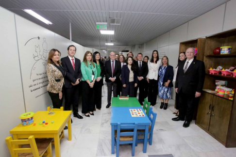 Autoridades judiciales habilitaron Espacio Amigable para Niños, Niñas y Adolescentes de la Capita.