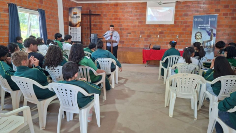 Alumnos de Río Verde participaron en el cierre del programa “El juez que yo quiero”.
