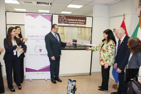 Ministra Llanes encabezó acto de habilitación de la Unidad de Género en la Circunscripción Judicial de Itapúa.