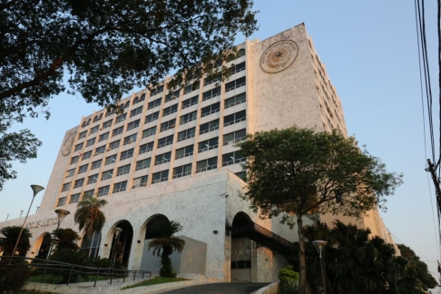 Fachada del Palacio de Justicia de Asunción.