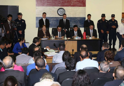 El Trubuna de Sentencia, resolvió postergar el juicio hasta el dos de setiembre.