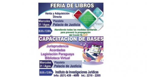 IIJ realizará feria de libros y capacitación sobre bases de datos jurídicos el 31 de agosto