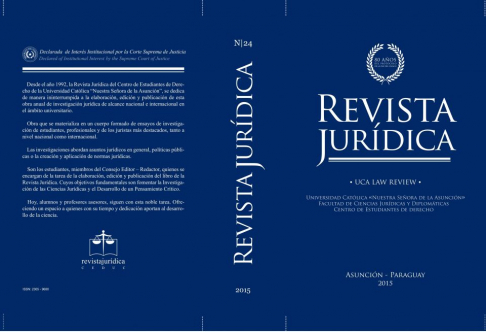 Portada de la 24° edición de la Revista Jurídica, cuyo lanzamiento será hoy.