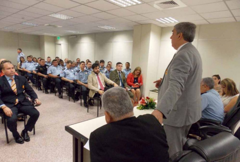 La jornada se inició con las palabras de bienvenida del abogado Carlos Aníbal Cabriza Ríos.